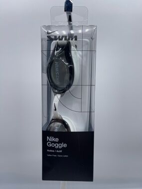Nike Black and White Swim Goggles